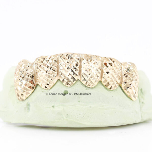 CUSTOM DIAMOND CUT GOLD GRILLZ - Image 5